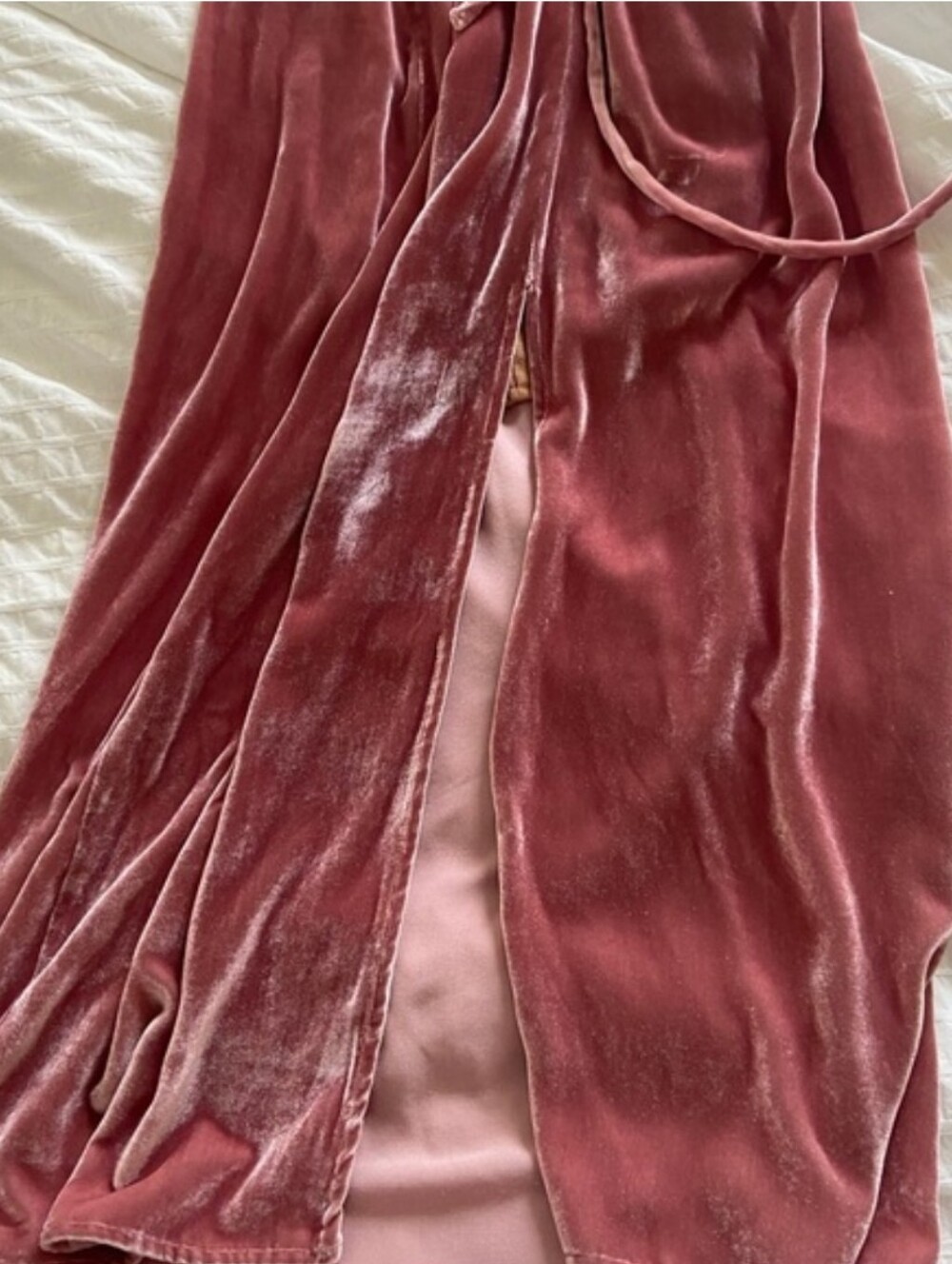 Reformation Dusty Rose Halter Velvet Maxi Dress - Picture 10 of 14